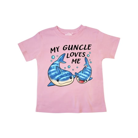 

Inktastic My Guncle Loves Me- whale shark Gift Toddler Boy or Toddler Girl T-Shirt