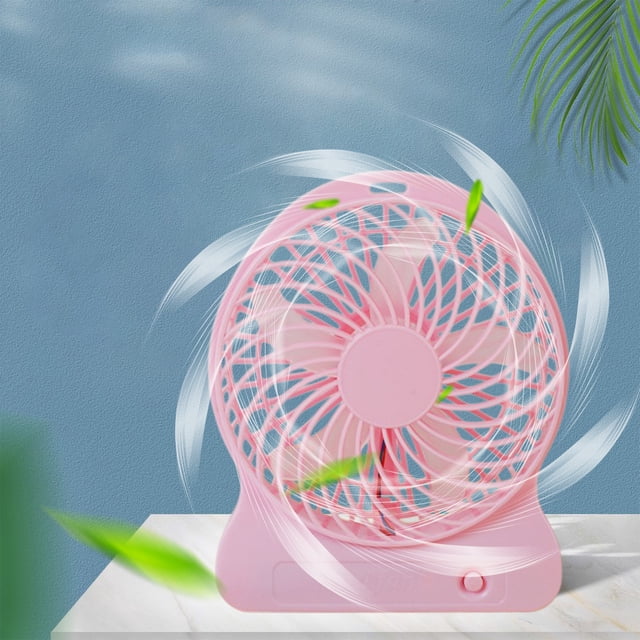 Fiudx Ventilador de Carga Usb, Ventilador Portátil de Mesa Pequeño, Silencioso, con Ajuste de Tres Velocidades, para Uso En Oficina y Dormitorio, Diseño Compacto y Versátil.