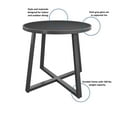 thumbnail image 4 of COSCO 35" Round Indoor/Outdoor Dining Table, Glass Top, Dark Gray, 4 of 8