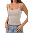 thumbnail image 2 of PINKMSTYLE Débardeurs Basiques pour Femmes à Encolure Dégagée Doublée Débardeurs Ajustables d'Été Sans Manches, 2 of 7