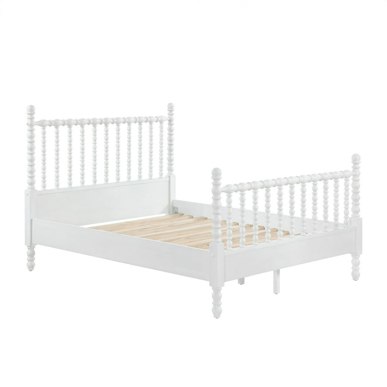 Pioneer Woman Harper Queen-Size Spindle Bed, White - Walmart.com