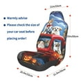 thumbnail image 3 of Disketp Halloween Pets Pumpkins Car Seat Covers Universal Front Seat Coves for Car Accessories ,Padded Car Covers for Automotive, SUV, Truck, and Van, 3 of 5