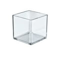 thumbnail image 2 of 5" Deluxe Clear Acrylic Square Cube Bin for Counter,4-Pack, 2 of 5