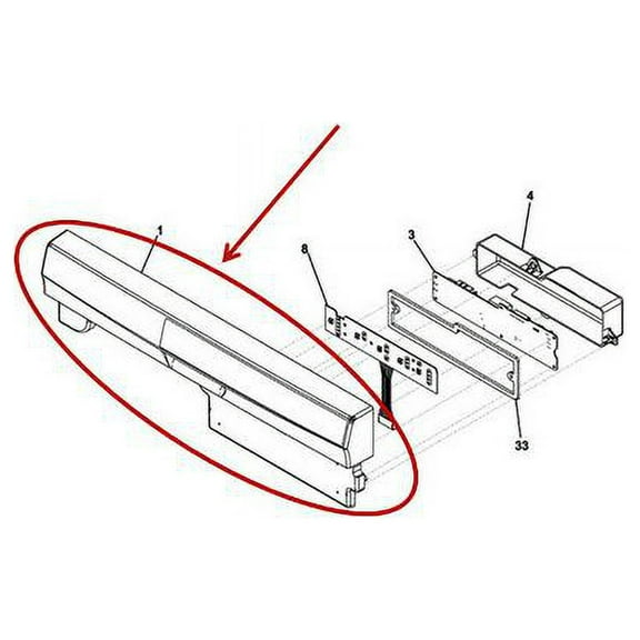FRIGIDAIRE 5304507359 CONSOLE ASSEMBLY - OEM PART