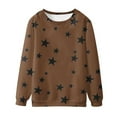 thumbnail image 4 of hotojiny Womens Sweatshirts Casual Crewneck Long Sleeve Pullover Trendy Cute Star Tops Streetwear Fall Clothing S-XXl, 4 of 4