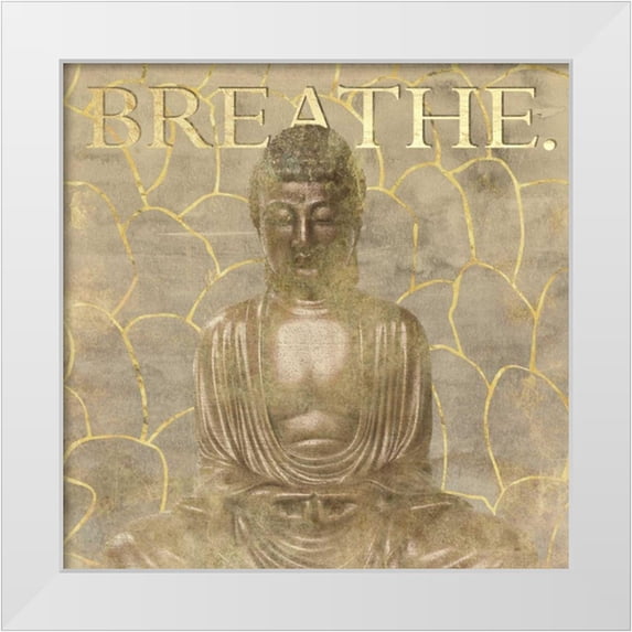 Perrenoud, Aubree 15x15 White Modern Wood Framed Museum Art Print Titled - Breathe