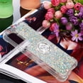 thumbnail image 7 of Phone Case for Samsung Galaxy S23 Plus,Shockproof Clear Quicksand Glitter Flowing Liquid with Bling Diamond Ring Stand,Cute Women Girls Case for Galaxy S23 Plus 6.6'' LS-Silver, 7 of 7