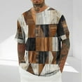 thumbnail image 1 of Tops para hombre, blusas y camisas de cuello redondo y manga corta para hombre, blusas casuales de moda con cuello redondo y manga corta para hombre, blusas de poliéster para hombre, 1 of 5
