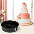 thumbnail image 6 of Springform Pan Set of 4, 4/7/9/10inch Cake Pan, Non-Stick Leak-Proof with Removable Bottom, Cheesecake Pan for Baking, Black, 6 of 7