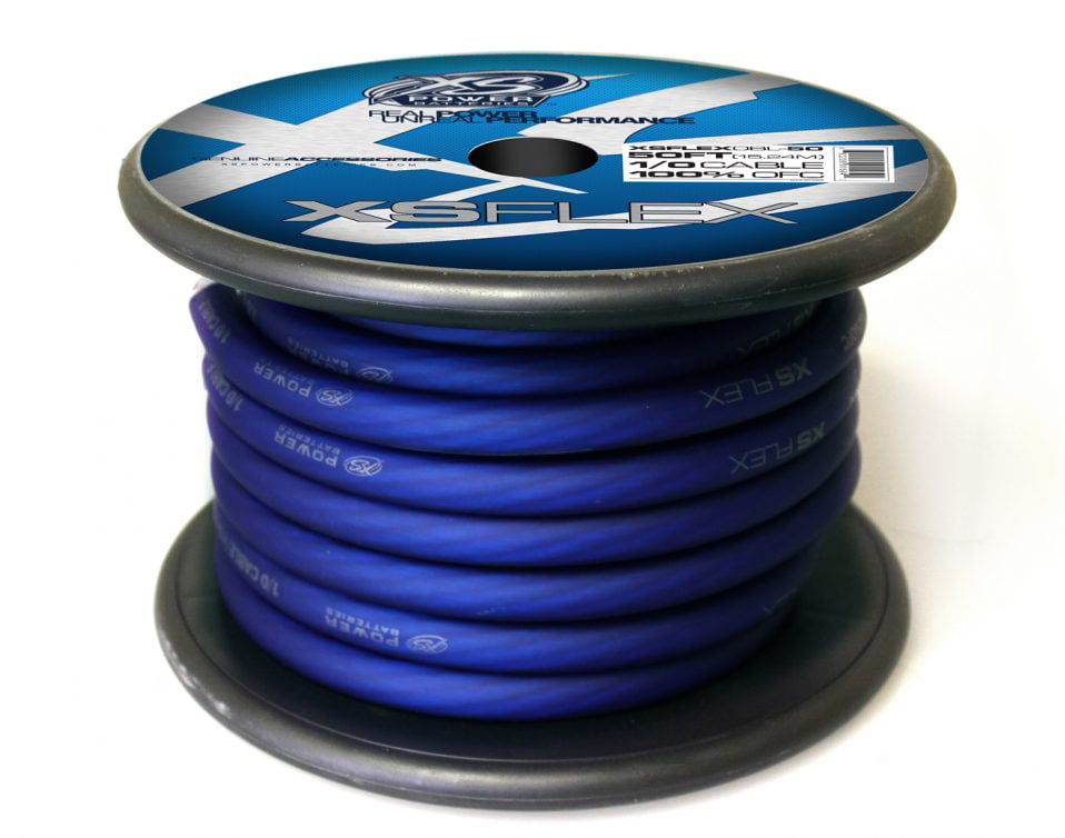 XS Power XPFLEX0BL-50 XP/XS Flex Iced Blue 50 Spool High Current Battery Cable 