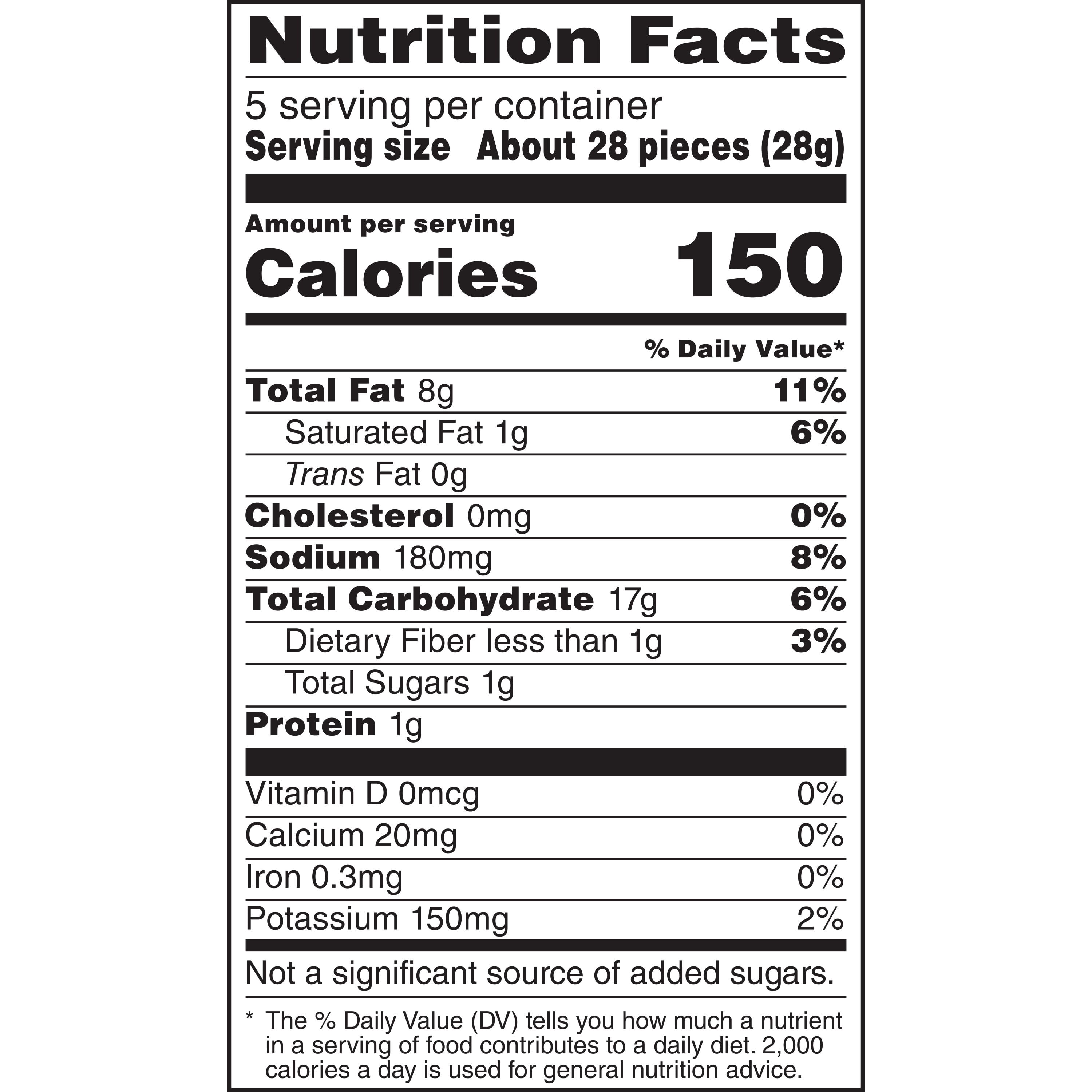Lay's Poppables White Cheddar Flavored Potato Snack Chips, 5 Oz Bag