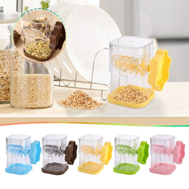 Fiudx Picador de Nueces con Manivela, Mango Ergonómico, Ideal para Preparar Rápidamente Alimentos, Batidos y Helados, Fabricado En Abs y Acero Inoxidable, Tamaño 10,4 X 9,3 X 7,2 Cm.