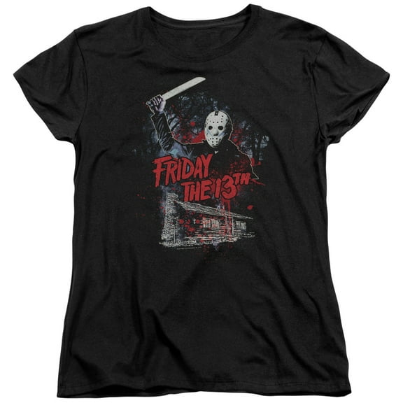 Friday The 13Th - Cabin - Women's Short Sleeve Shirt - Large