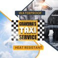 thumbnail image 6 of Magnet Me Up Grandma's Taxi Service Magnet Decal, 5x8 Inches, Vinyl Automotive Magnet, 6 of 7
