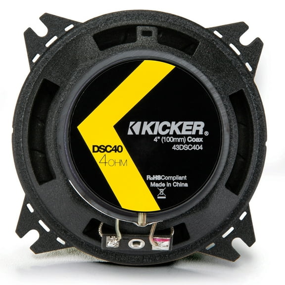 43DSC404 KICKER DS Series 4" 4-Ohm Car Audio Coaxial Speakers, Pair
