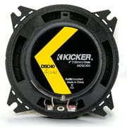 2) Kicker 43DSC44 D-Series 4" 120 Watt 4-Ohm 2-Way Car Audio Coaxial Speakers