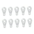 thumbnail image 4 of Raindrops 100Pcs Glass Fixing Clips Transparent Plastic Mirror Clips for Bookshelf Wardrobe Cabinet Use, 4 of 5