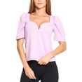 thumbnail image 1 of Blusa Mujer Escote Corazón Con Varilla Manga Farol lila CH, 1 of 5
