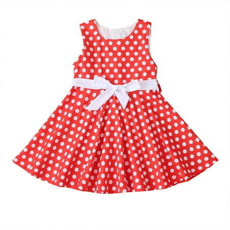 

Wozhidaoke dresses Rockabilly Party Vintage Dress Swing Girls Polka Dot Girls Dress&Skirt valentines day gifts for kids princess dress up clothes for little girls