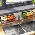 thumbnail image 2 of Cesta de almacenamiento de frutas montada en la pared, cesta de frutas y verduras, estante de cocina de acero inoxidable, perfecto para cocina, frutas, verduras, artículos de tocador Color3, 2 of 5