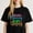 Black-3, variant on Women's Floral Mom And Gammy T-Shirt Dual Title Pride S-4XL Mother's Day Gift