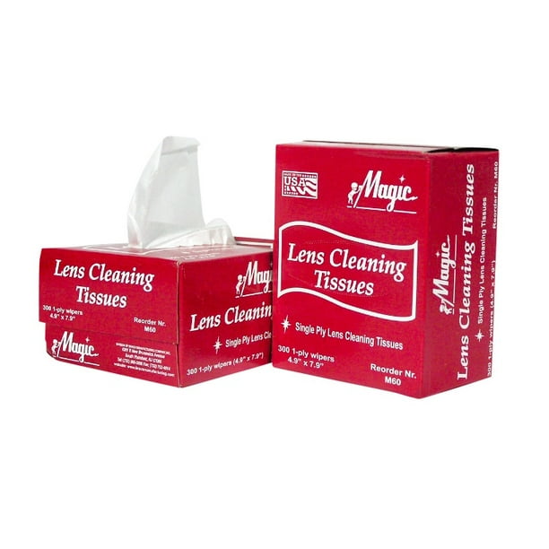 Magic New Lens Cleaning Tissues, All Purpose Wipers 1 Box (300