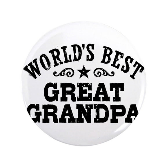 CafePress - World's Best Great Grandpa 3.5 Button - 3.5" Button