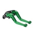 thumbnail image 1 of Palancas de freno y embrague largas únicas para Honda CB919 2002-2007, palanca de freno ajustable en 6 posiciones, aleación de aluminio verde, 1 par, 1 of 6