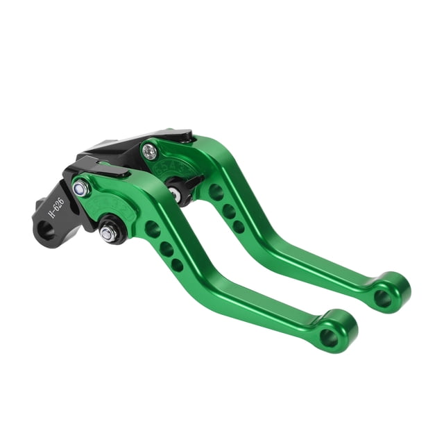 Palancas de freno y embrague largas únicas para Honda CB919 2002-2007, palanca de freno ajustable en 6 posiciones, aleación de aluminio verde, 1 par