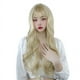 thumbnail image 5 of Flequillo al aire, pelo largo y rizado, ondas grandes, forma de cara esponjosa, temperamento, pelo largo, cubierta de pelo sintético, 5 of 5