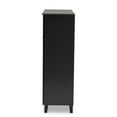 thumbnail image 4 of Bowery Hill Contemporary Wood 11-Shelf and Drawer Shoe Cabinet in Dark Gray, 4 of 10