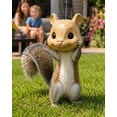 thumbnail image 5 of Squirrel Head Feeder, Funny Animal Face Hanging Feeder for Outdoor Garden | Big Mask Style Wildlife Feeding Station, Novelty Mouse Design, Easy-Fill Backyard Patio Decor, Weather-Ready Gift, 5 of 8