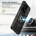 thumbnail image 5 of For TCL K33 5G T513V Robotic Ring Kickstand Phone Case - Black, 5 of 6