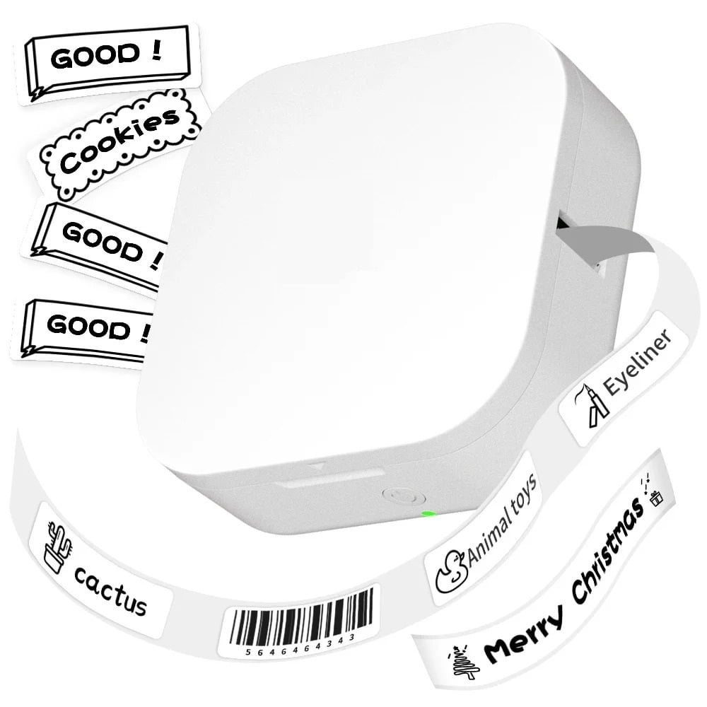 Q30 Label Printer Mini Printer Pocket Thermal Label Maker Wireless Sticker Pocket Portable Printer ,Fast-Drying Ink with Crisp Output