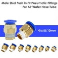 thumbnail image 6 of tooloflife 10Pcs Pneumatic Quick Coupling Thread Straight-through High Pressure Water Vacuum 4mm-10mm, 6 of 6