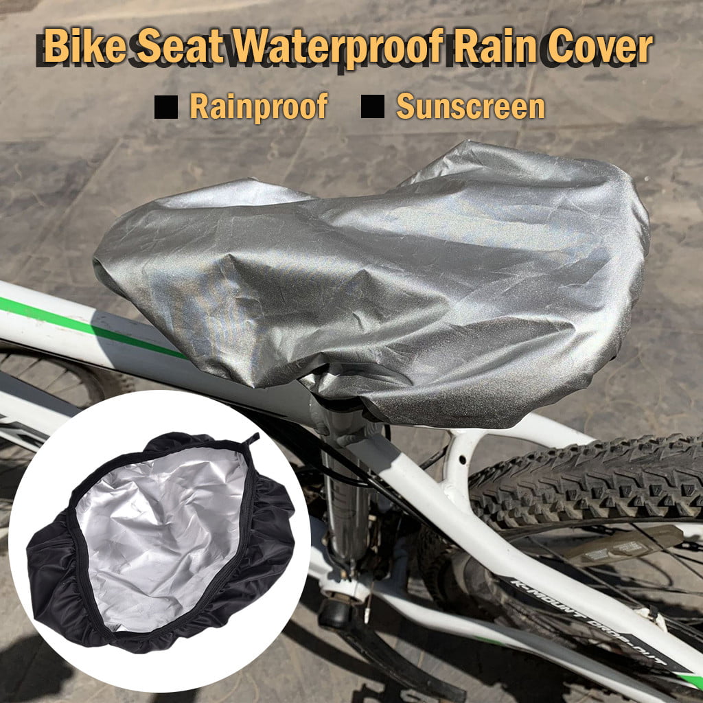 Bicycle Seat Rain Cover Dust and Rain Resistant PVCProtector Bike Saddle CovBK 