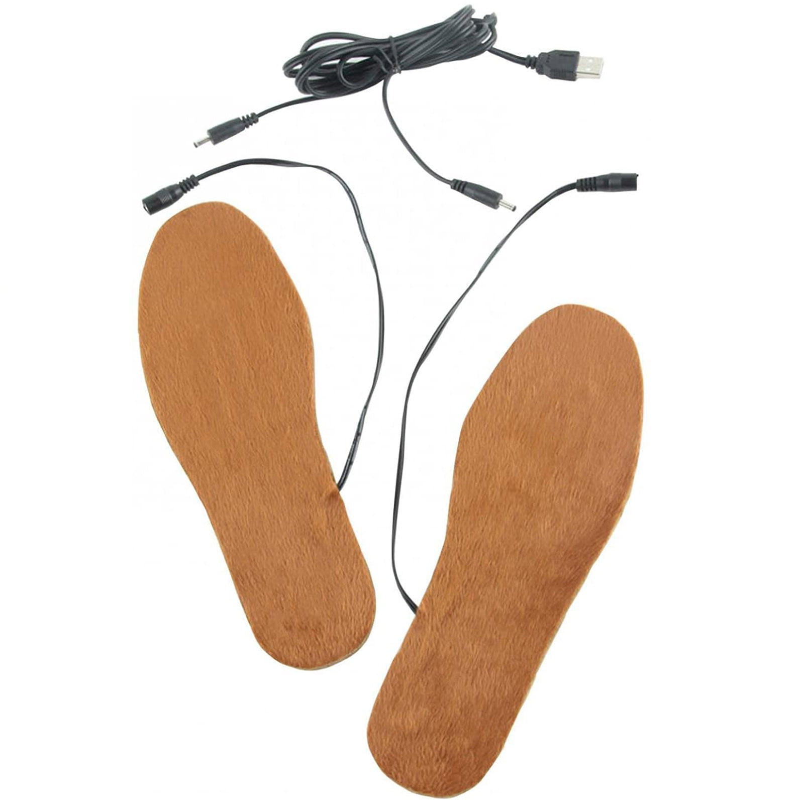 Electric Shoe Socks USB Heated Insoles Camping Skiing Winter Thermal Foot Warmer 