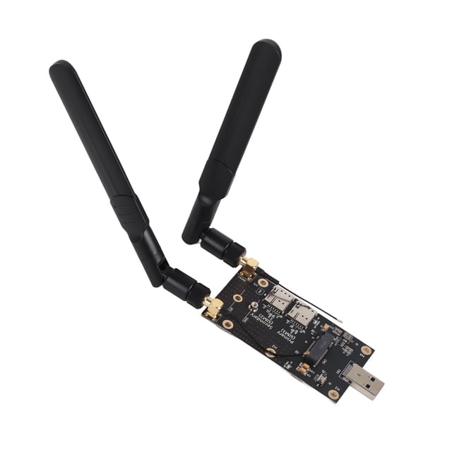 LTE Modem, Adaptateur Rapide NGFF M.2 vers USB3.0 avec Vis et Écrous d'Antennes pour Module 4G pour Module LTE pour Module 5G