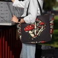 thumbnail image 7 of Sigee Red Mushrooms Print Extra Large Waterproof Beach Travel Bag with Zipper - Durable and Versatile for Vacation, Gym, and Daily Use, 7 of 7
