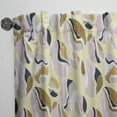 thumbnail image 3 of Designart 'Golden Abstract River Stones' Mid-Century Modern Curtain Panel, 3 of 5