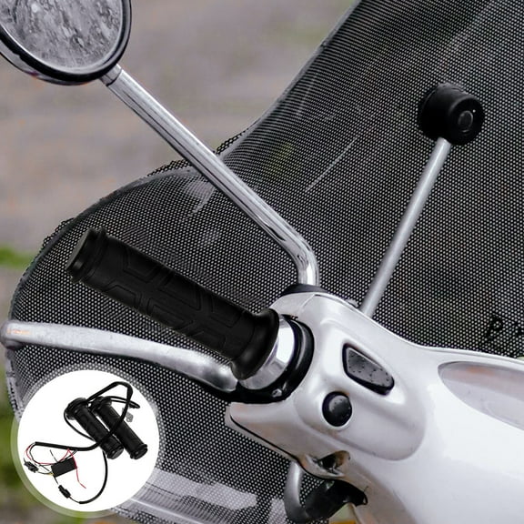 NICERIO 1Pair Motorcycle Electric Handlebar Grip Suitable for Most 22Mm Handlebars