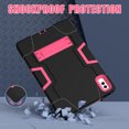 thumbnail image 2 of Dteck for Lenovo Tab M10 5G 10.6 Inch TB360ZU 2023 Case, Heavy Duty Protection Shockproof Rugged Case with Kickstand,Black+Rose, 2 of 6