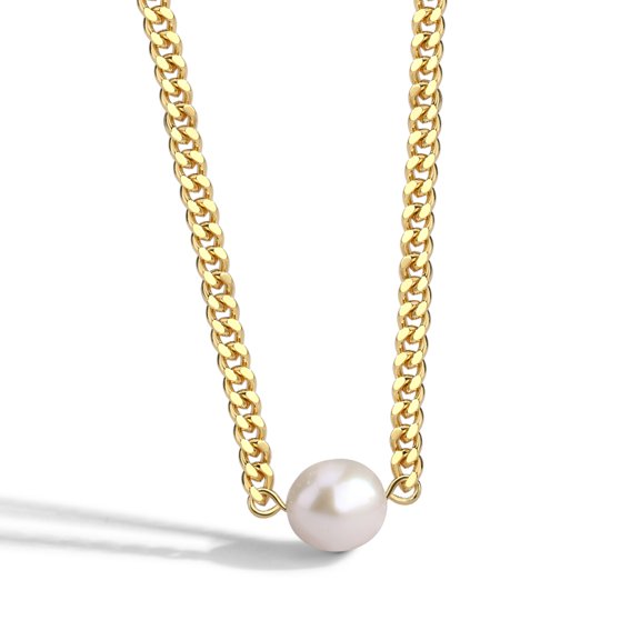 18K Gold Plated Freshwater Pearl Choker Necklace Multi-Strand Dainty Small Pearl Necklaces Jewelry for Women Ideal for Weddings and Gifts Wedding Pearl