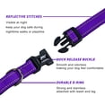 thumbnail image 3 of BRIOPAWS Reflective Dog Collar and Leash Set,Soft Neoprene Pet Collar with Quick Release Buckle,Adjustable Nylon Dog Collars for Small Dogs(S+5FT Leash,Purple), 3 of 6