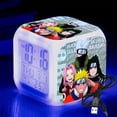 thumbnail image 4 of Despertador LED intermitente de figura de Anime Naruto, luz táctil colorida, Sasuke, relojes digitales, juguete de noche para niños, regalos de navidad, 4 of 4