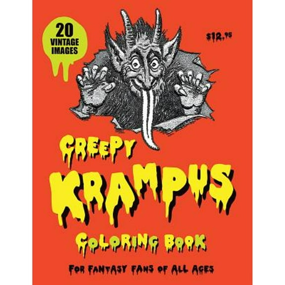 Pre-Owned Creepy Krampus Coloring Book (Paperback) by Monte Beauchamp