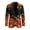 Autumn Leaves, variant on Flame Bat Web Polyester Men's Blazer Jacket with Slim Fit, Lightweight Solid Slim Fit One Button Suit Jacket for Dinner