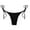 Black, variant on KTMKH Women Bathing Suits Side Bottom Thong Brazilian Bathing Tie Tankinis Swimwear