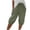 Green, variant on Women's Jogger Shorts, High Waisted Knee Length Casual Summer Pants with Drawstring Waist and Cuffed Ankles, Comfortable Lounge Shorts for Home, Active, and Everyday Wear-Black