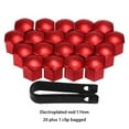 thumbnail image 1 of Maoww 20 Pieces Universal Car Wheel Nut Covers Vehicle Tire Caps Replacement Automotive Upgrade Modified Accessories Red 17mm, 1 of 6